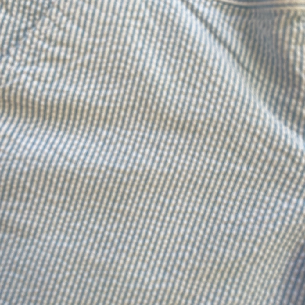 Lilly Pulitzer seersucker light blue scalloped edge shorts size 00. - Picture 3 of 12